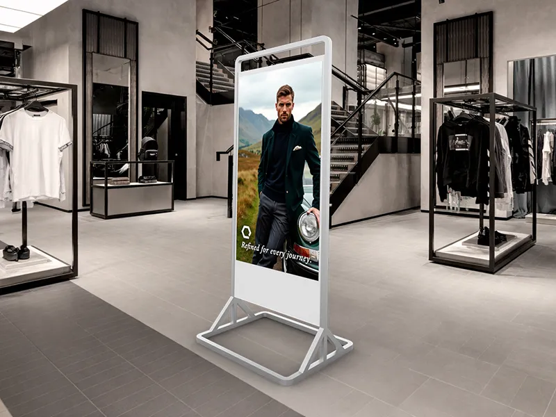 Doppelseitige Digital-Signage-Displays im Retail-Einsatz