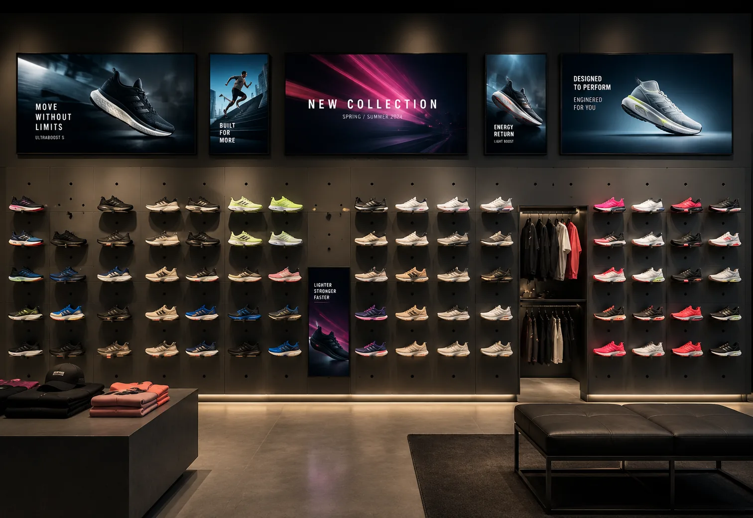 Digital Signage Retail – Displays im Schuhgeschäft