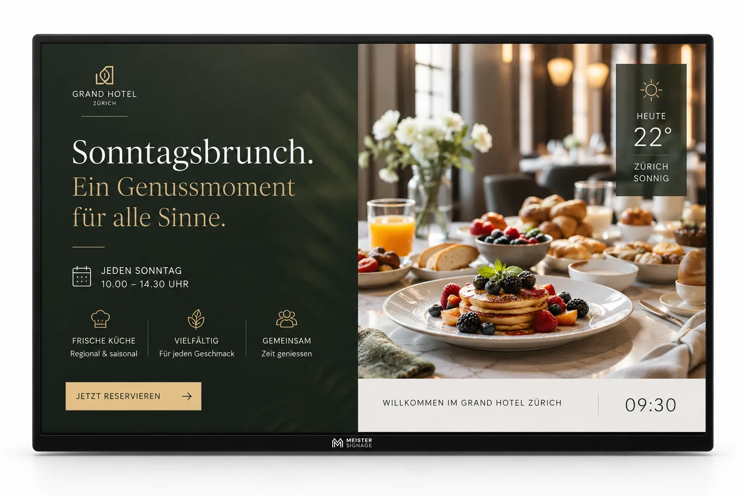 Digital Signage Display mieten